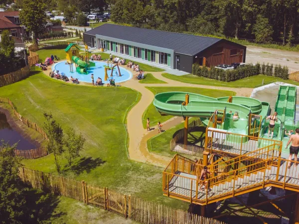 Overview of new indoor pool, water playground and slides at Marvilla Parks Kaatsheuvel.