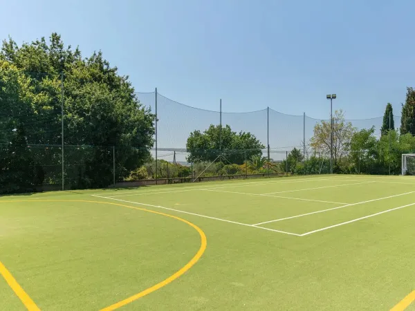 Multi sports ground at Roan campsite I Pini village.