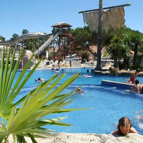 Our campsite in Les Landes